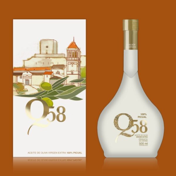 Q58 - Aceite de Oliva Virgen Extra 100% picual - 500ml - Edición Especial 60 aniversario