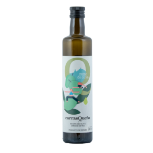 Carrasqueño Aceite de Oliva Virgen Extra - Botella Cristal 500ml  - Tapón Irrellenable