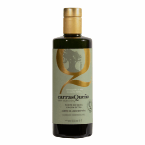Carrasqueño Monovarietal 100% aceituna carrasqueña -  Aceite de Oliva Virgen Extra Temprano Variedad Carrasqueña  - Botella Crista 500ml