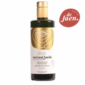 Carrasqueño Gran Selección -  Aceite de Oliva Virgen Extra - Botella Crista 500ml - Tapón Irrellenable