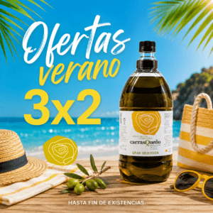 3x2 Carrasqueño Gran Selección - Aceite de Oliva Virgen Extra -PET 2 litros [Edición Limitada]